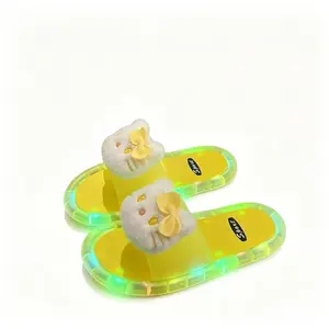 Women's & Unisex LED Light-Up Sandals - Heel Activated Auto Flashing Rainbow for Night Walks Beach BBQ Pool Party
