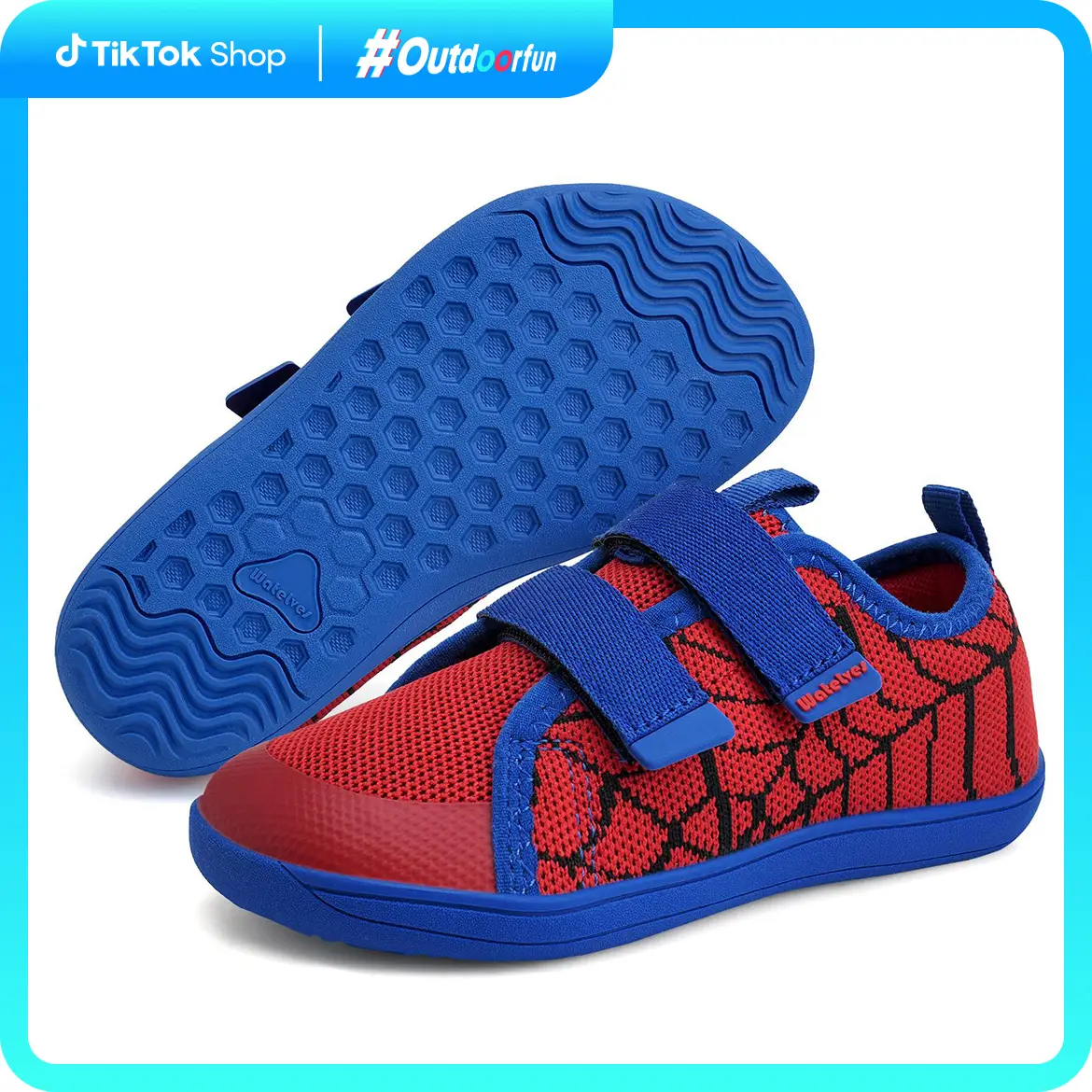 WateLves Toddler Little Kids Wide Barefoot Shoes The First Walking Shoes Girls Boys Breathable Zero Drop Minimalist Sneakers with Wide Toe Box Natural