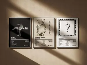 Xxxtentacion Album Cover Poster, Emo Rap Music Wall Art, Dark Album Artwork Decor For Bedroom Or Studio, Modern Hip Hop Print, Gift For Xxxtentacion Fans