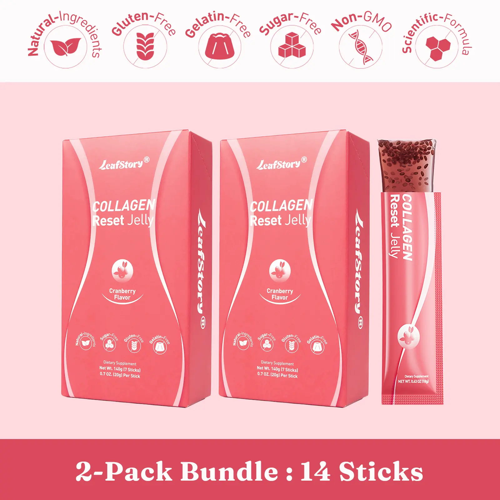 2 pack of Collagen Reset Jelly (2*7 Sticks)