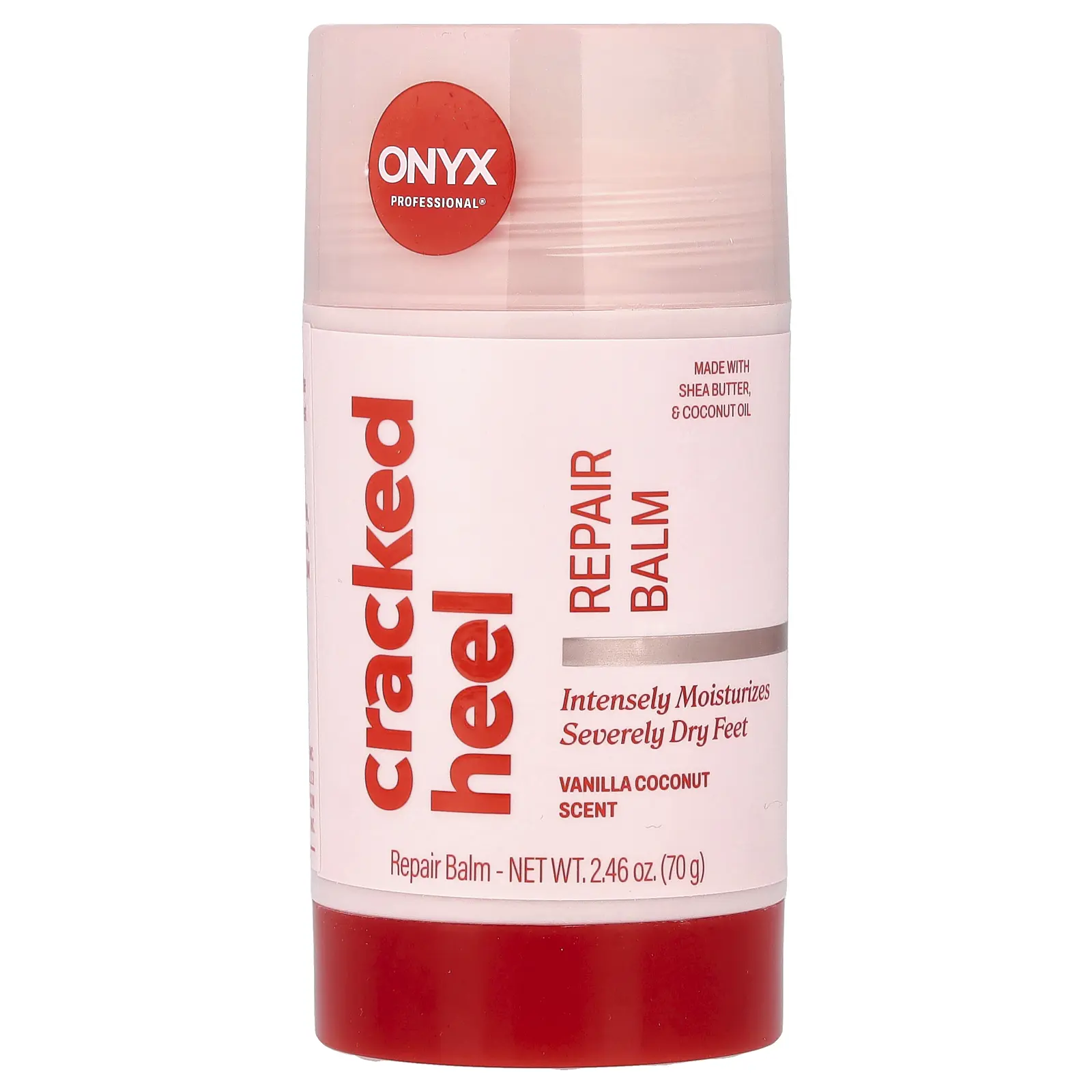 Onyx Professional Cracked Heel, Repair Balm, Vanilla Coconut, 2.64 oz (75 g)