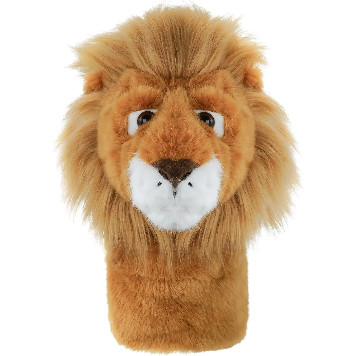 Cute Lion Plush Golf Club Head Cover - Funny Animal Golf Driver Protector Driver Headcover for Men/Women Golfers for Christmas Gift