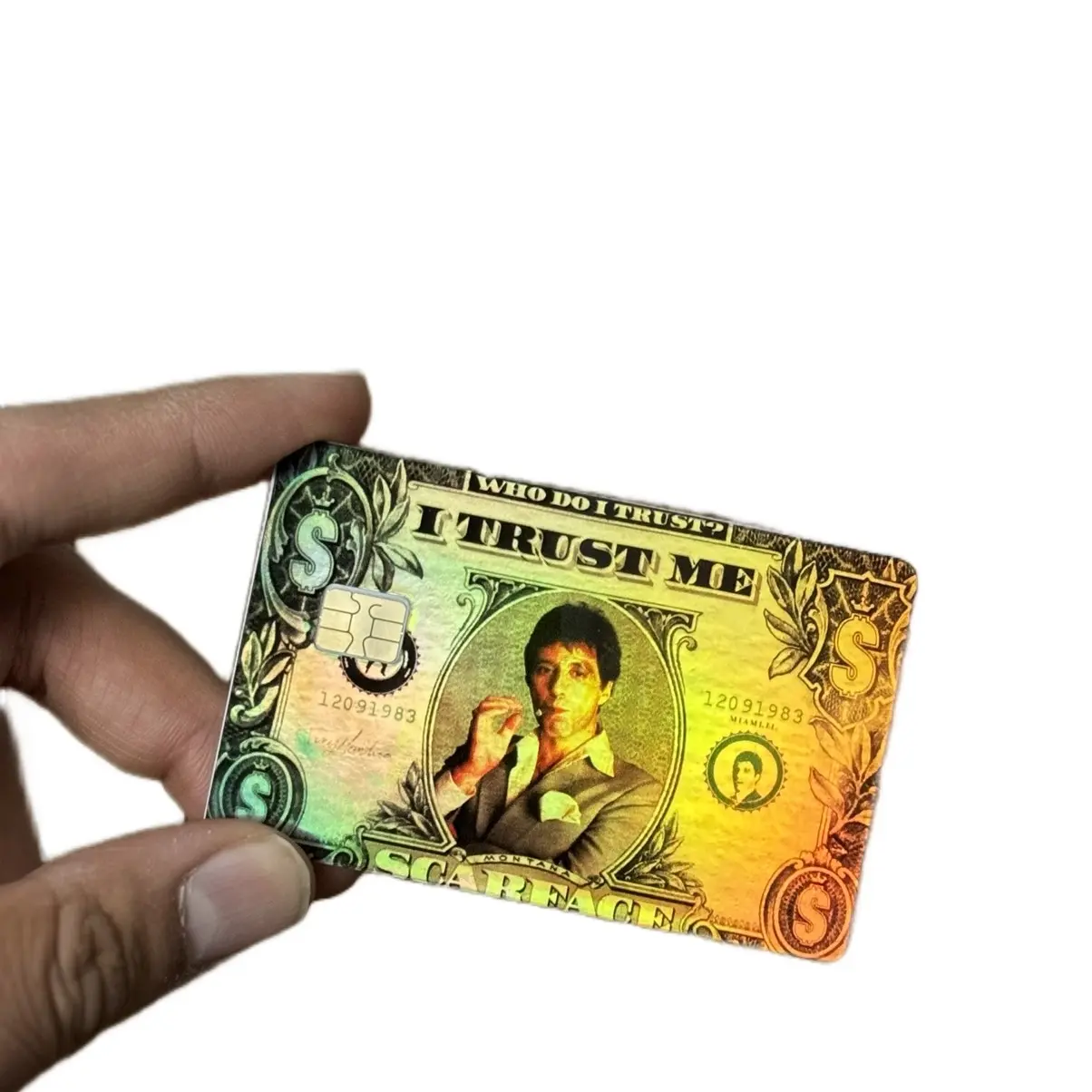 I Trust Me Scarface Debit Sticker I Trust Me Scarface Debit Sticker