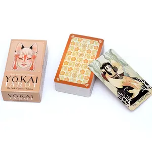 Hundred Ghost Night Tarot Cards Set Japanese Folklore, Portable Divination Deck for Fate Prediction & Spiritual Guidance, Ideal Gift for Ages 14+, Tarot Card Game, Tarot Card Decks