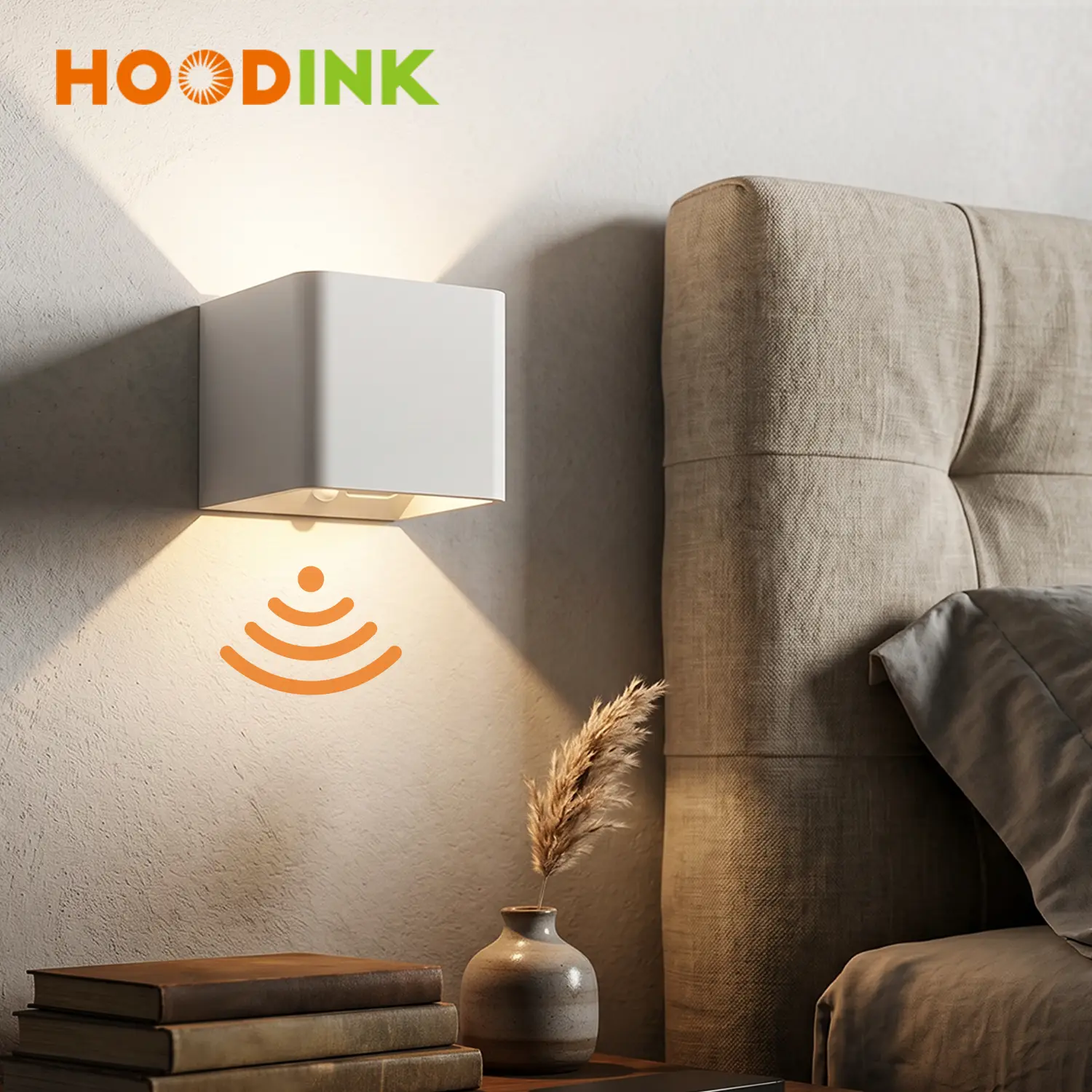 Hoodink 2100LM Wall Lights Indoor, Motion Sensor Night lights, USB Rechargeable Closet Light with 5000mAh Battery, Led lamp for Kitchen,Wardrobe,Pantry, Closet,Bathroom,Stairs,Sink Cabinet,Garage,Father's Day Gift