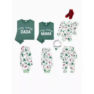 PATPAT Family Christmas Pjs Matching Sets HolidayJammies Sleepwear Christmas Pajamas for FamilyXmas Outfits with Socks
