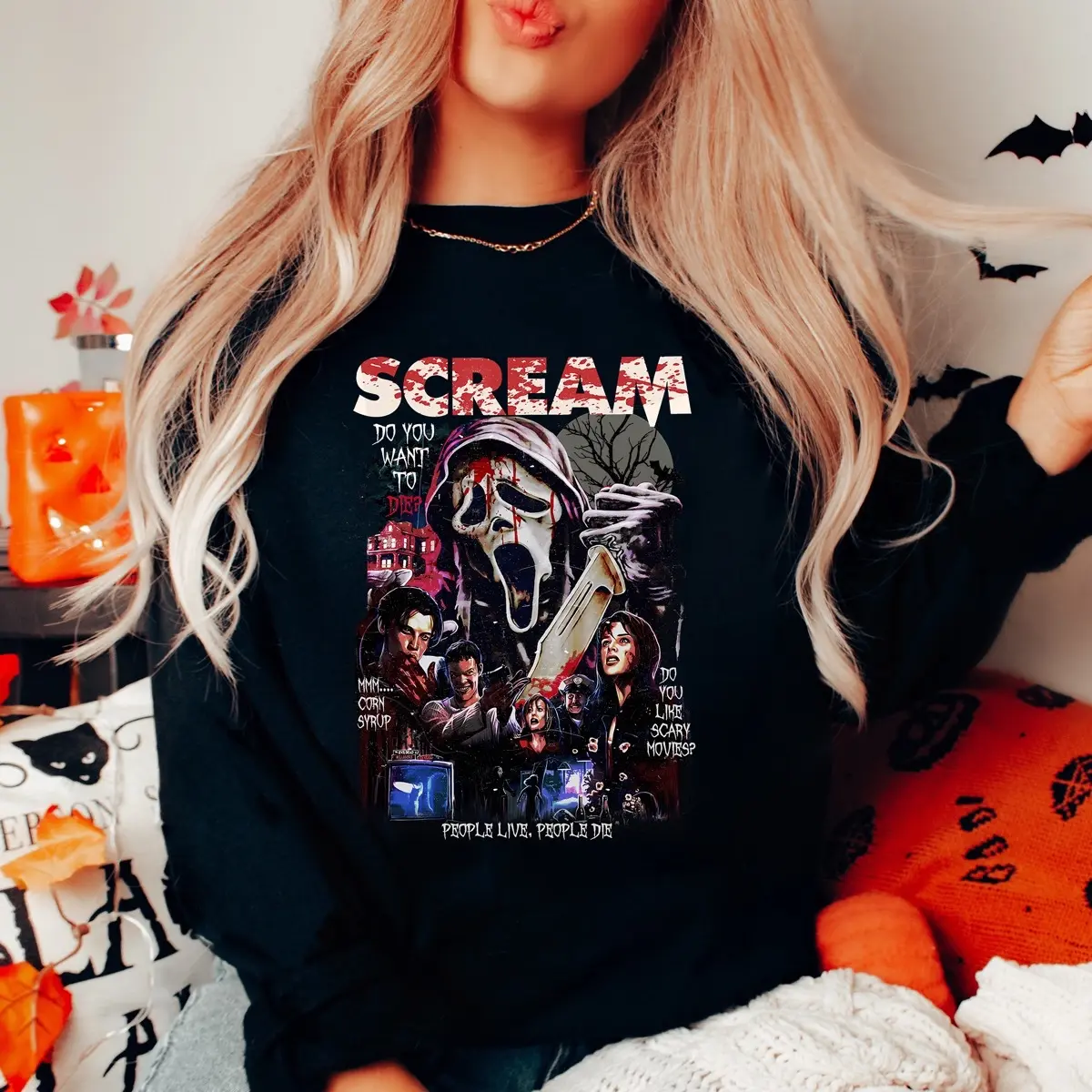 Scream movie sweatshirt