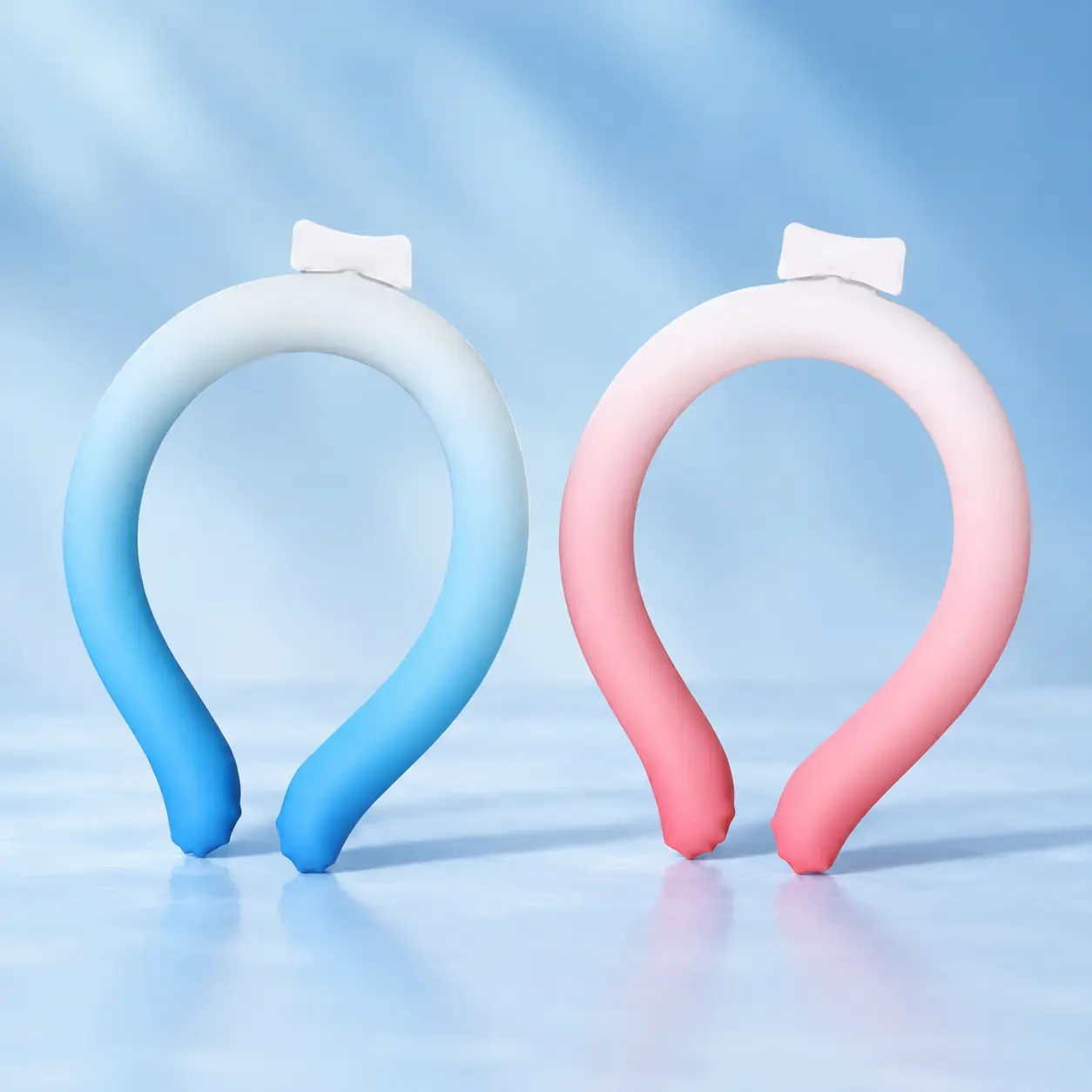 Reusable Lightweight Neck Cooling Ice Ring, Wearable Hands-Free Neck Cooler Tube for Motorcycle Riders' Hot Weather Outdoor Work & Sports Use