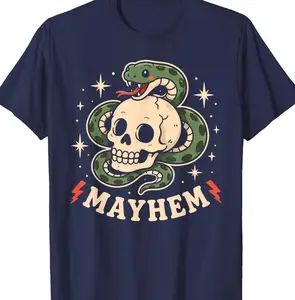 Mayhem Son Daughter Funny Matching Family Kids Girls Boys T-Shirt Z2I