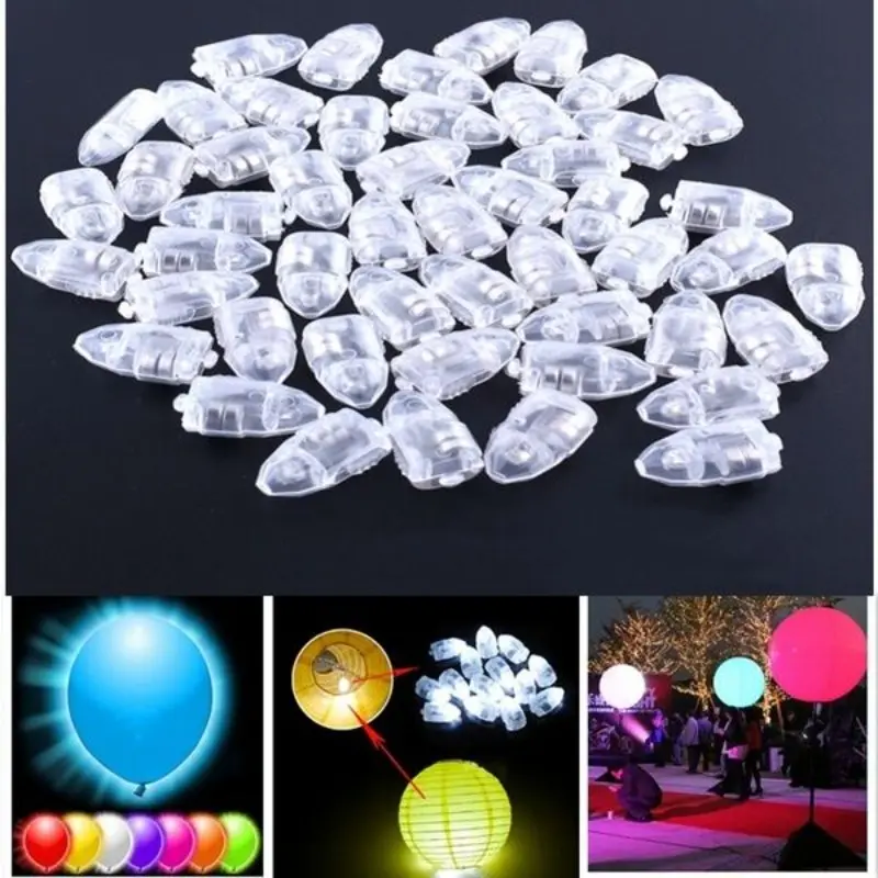 20-Pack Bullet Shape Balloon Lights, 9 Colors LED Decorative Lamps, Party Wedding Birthday Festival Christmas Decoration, Birthday Decorations, Photo Props, Party Decoration Supplies