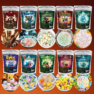 Party snack sorted! 10-Piece Candy Assortment: Jelly Beans, Shaped Soft Candy, Chocolate Cookies, Candy, Peppermint Candy, Perfect for Entertaining Guests