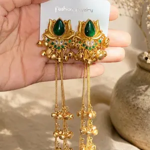 Handmade Kashmiri Earrings for Women, Traditional Ethnic Jewelry for Festive Occasions