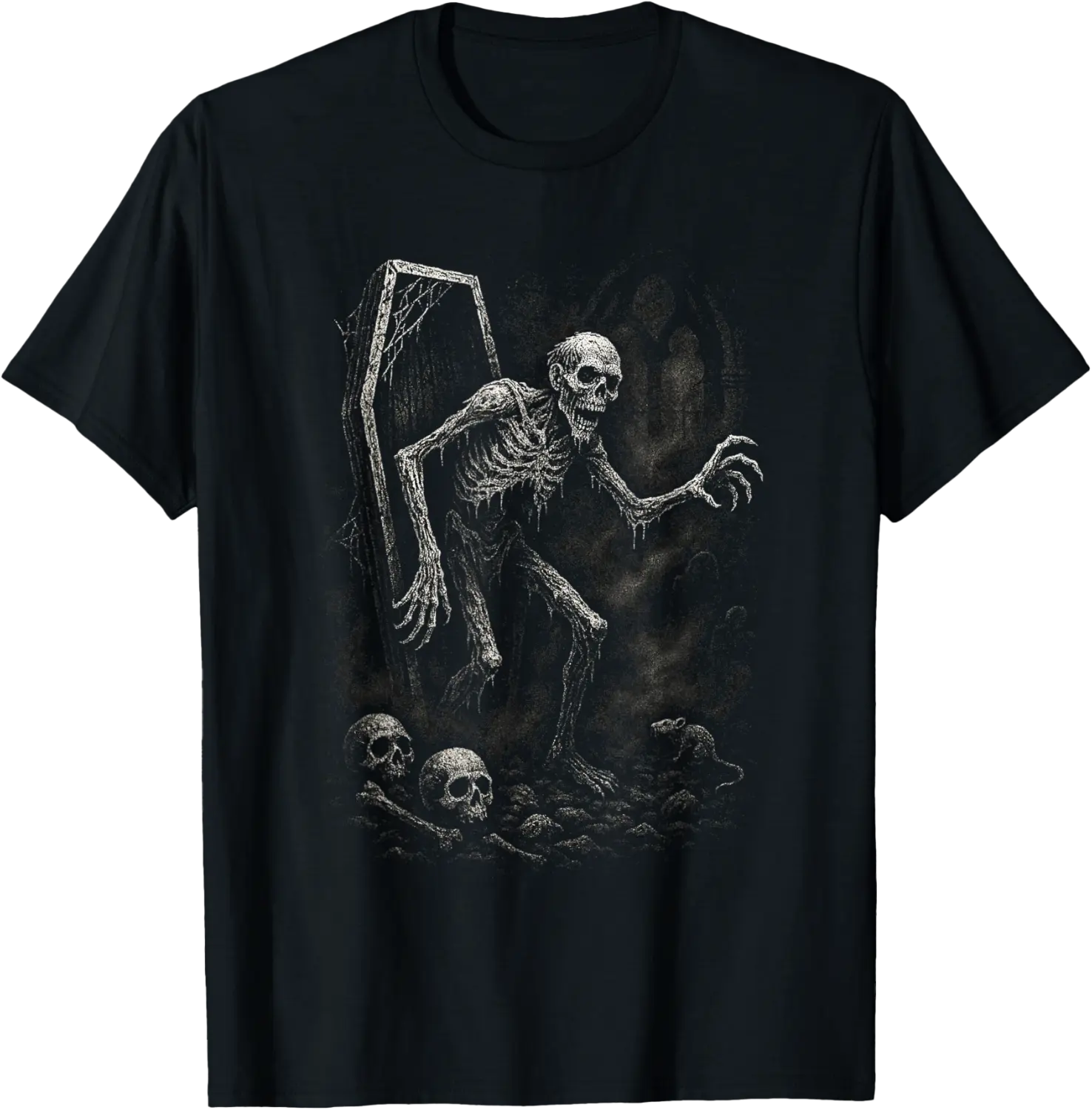 Undead Awakening Horror Emo Goth Alt Deathcore Dark Art T-Shirt - Michaelapa Shop 89B0FPNTXXVK
