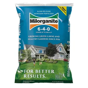 Milorganite All-Purpose Eco-Friendly Slow-Release Nitrogen Fertilizer 6-4-0, 32lb