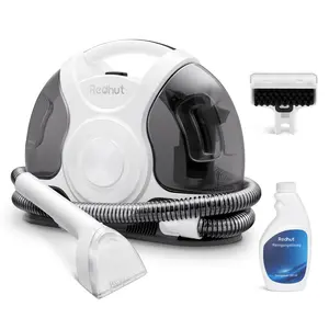 REDHUT Portable Stain & Spot Cleaner – Pet & Car Mess Remover with Tough Stain Tool, Crevice Brush & Hose – Removes Odours, Dirt & Grime from Carpets, Upholstery, Stairs & Car Seats,Pet dust and hair cleaning