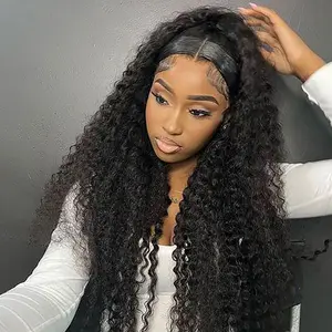 Wiggins Hair Deep Wave Ready Go Glueless Wig Human Hair Pre Cut Lace 4x7 Clsoure Wig Pre Bleached 13x4 Lace Front Wigs Human Hair Pre Plucked