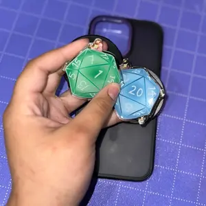DnD Dice Phone Grips | D20 Dice Magnet Phone Grip, Acrylic Board Game E-Reader Grip, Cute Kindle Kobo Accessories, TTRPG Phone Magnet Pop  E-Reader Kindle Kobo Accessories, Magnetic Smartphone Mount