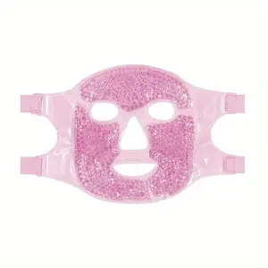 Reusable Cold Therapy Facial Face Mask Ice Pack, Reduces Swelling and Dark Circles, Gel Bead Heat/cold Pad, Ideal for Men and Women Sleep Cooling
