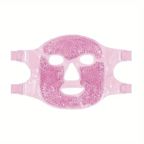 Reusable Cold Therapy Beauty Facial Face Mask Ice Pack, Reduces Swelling and Dark Circles, Gel Bead Heat/cold Pad, Ideal for Men and Women Sleep Cooling Swelling Reduction