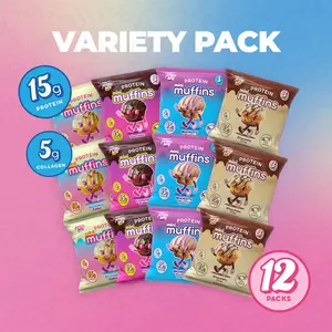 Prime Bites Mini Muffin Variety Pack - 15g Protein and 5g Collagen