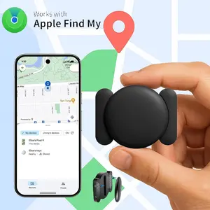 Hidden GPS Vehicle Tracker, Magnetic Waterproof Car Tracking Device, Real-Time Find My App Connection, Zero Subscription Fee, 1+ Year Battery Life for iPhone & Apple Devices