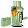 SUSTEAS Manual Cheese Shredder - Hand Crank Rotary Grater with 5 18/10 Steel Blades, Stable Suction Cup Base, Multi-Functional Household Items Kitchen Accessories for Thick/Thin Slices, Works with Cheese & Veggies, Chocolate Grating Kitchen Utensil,family