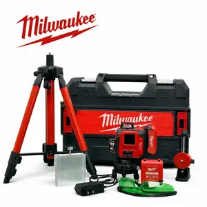 Milwaukee  Level Set, High-Visibility Accuracy Vials,  Non-Marking Protective Ends, Stable Magnetic Base, Suitable for Construction, Carpentry, Plumbing, Electrical Installation, Renovation Work and On-Site Measuring Applications