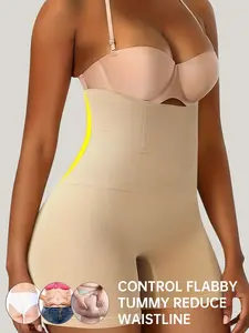 QUASTI Women's Tummy Control Normal & Large Size High Waisted Girdles Shorts Boy Shorts Underwear for Women Spandex Boyshort Matching Skirt and Suitable for Sports