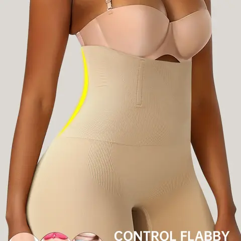 QUASTI Women's Tummy Control Normal & Large Size High Waisted Girdles Shorts Boy Shorts Underwear for Women Spandex Boyshort Matching Skirt and Suitable for Sports