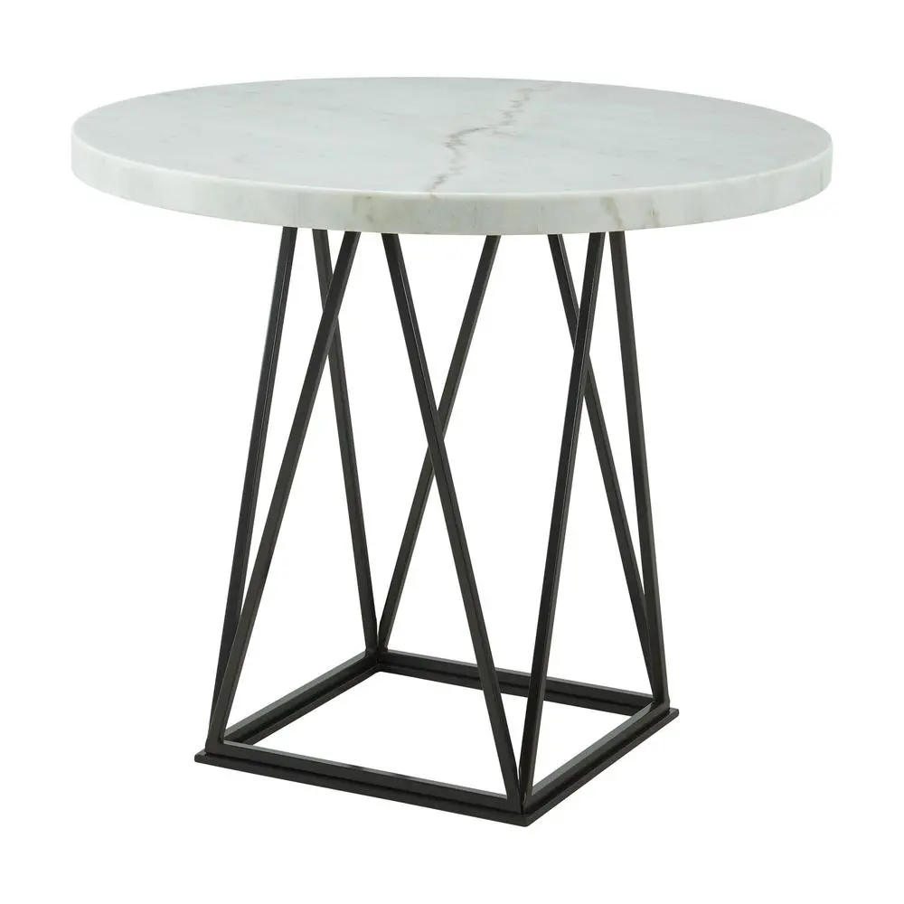 White Marble Top Counter Height Dining Table