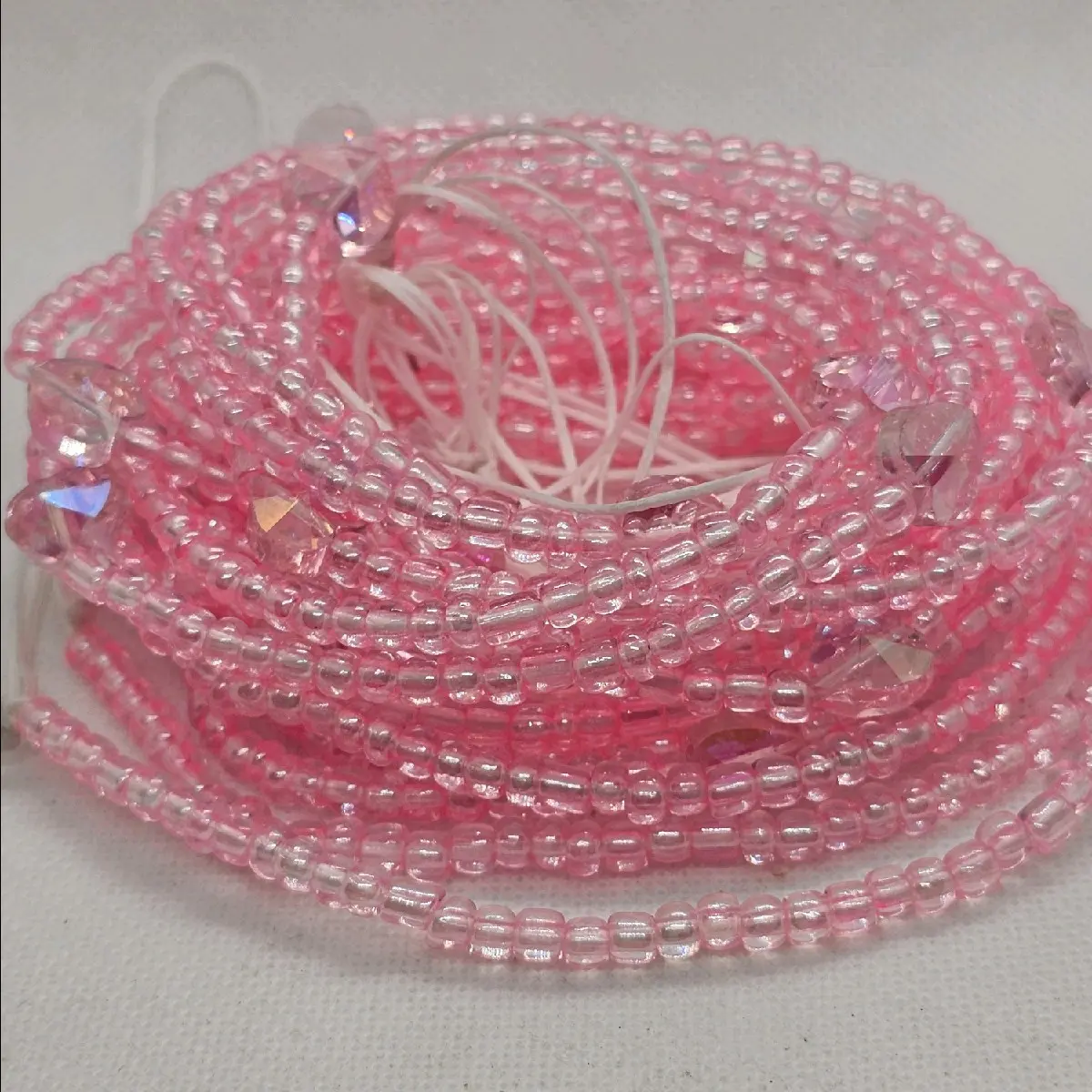 Hearts waist beads (tie on 50 inch)