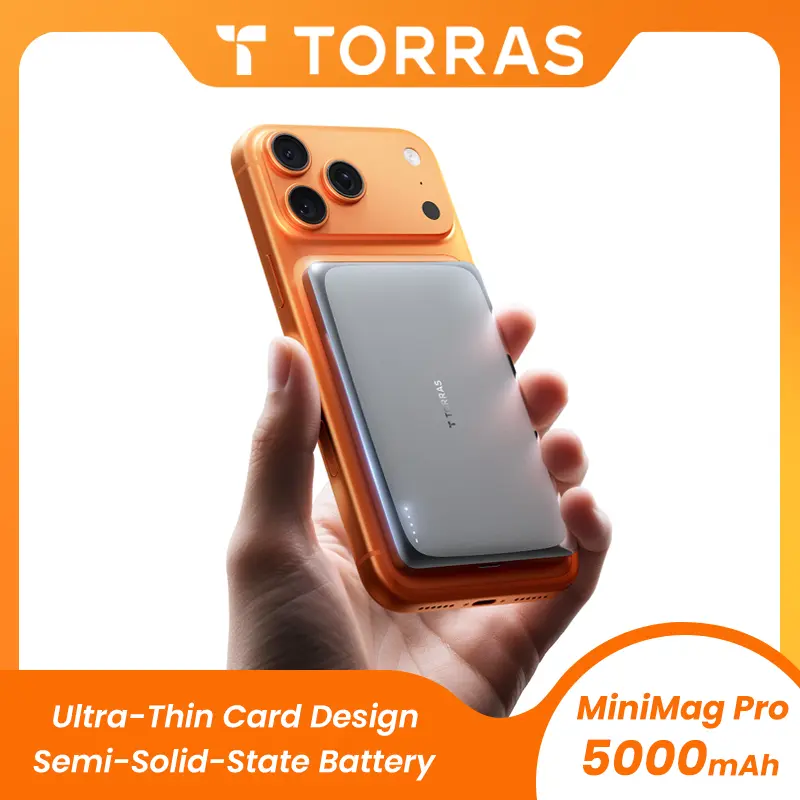 TORRAS MiniMag Pro 5000mAh Ultra-Thin Card Design Semi-Solid-State Battery for Enhanced Portability and Efficiency