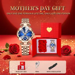 【Mother’s Day Gift】Summervibes watch with a four-leaf clover diamond dial, water-resistant and scratch-resistant, featuring an adjustable strap and a fashionable design. Suitable for wearing on all occasions perfect Mother’s Day gift for your wife or mom.