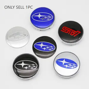 4 Piece 60mm Car Wheel HUB Center Caps, 56mm Wheel HUB Center Stickers for Subaru Wrx Brz Drl Xv Sti Outback Legacy Forester Impreza Tribeca