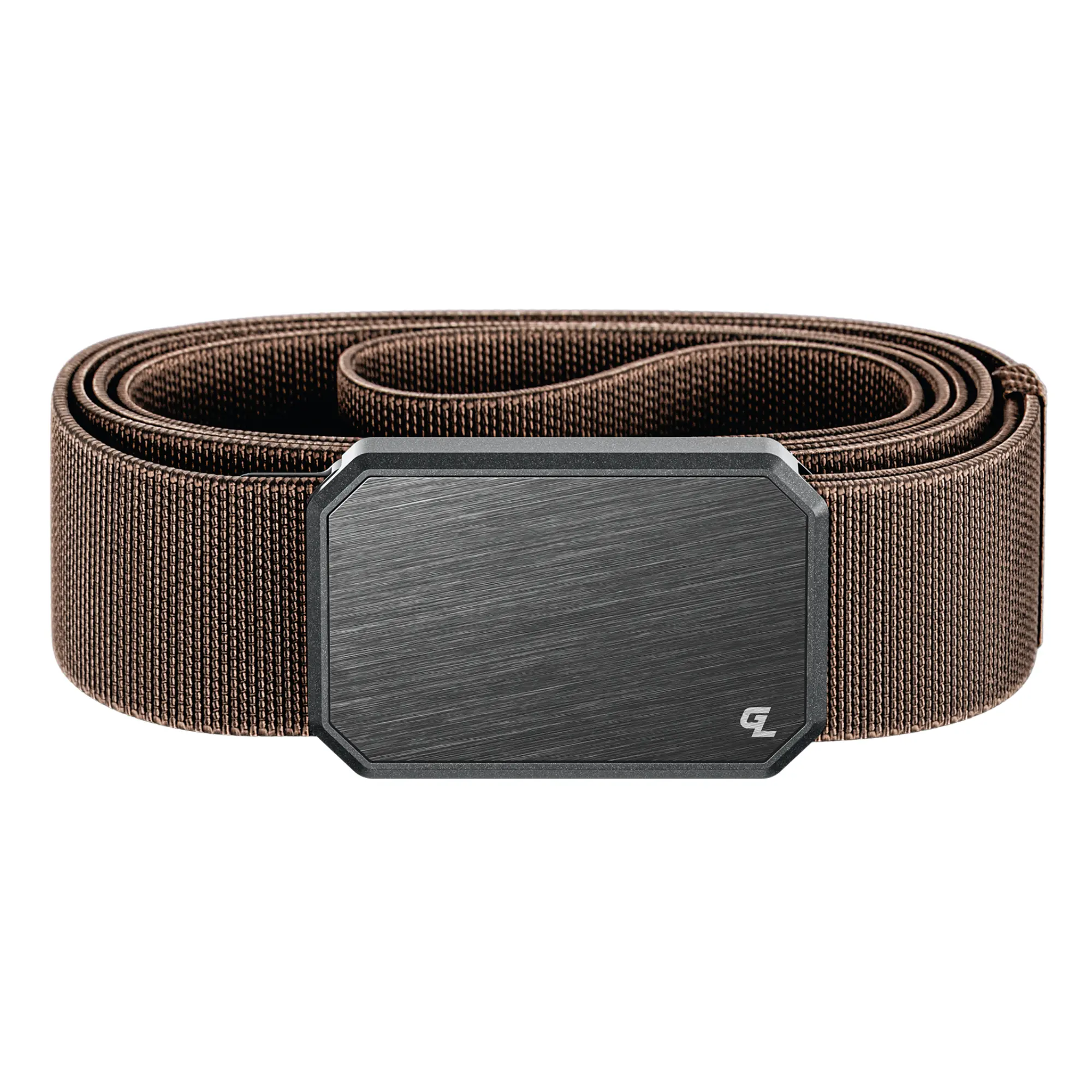 Groove Life Groove Belt, Men's Magnetic Stretch Belt, Adjustable Fit & Durable for Work, Everyday Carry & Casual Wear, Gun Metal / Dark Earth Brown