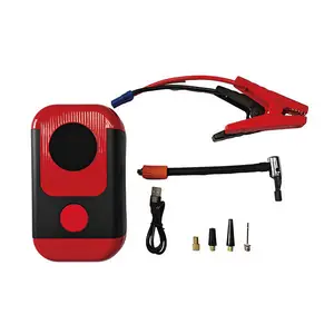 Nw 2Lbs All-in-One Portable Car Jump Starter & Tire Inflator with Digital Display and Multiple Charging Ports for Emergency Use