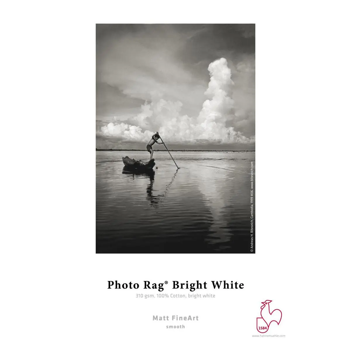 Hahnemuhle Matte Photo Rag, 310 gsm 100 % Rag, Smooth, Extra Bright White Inkjet Paper, 24x36", 25 Sheets
