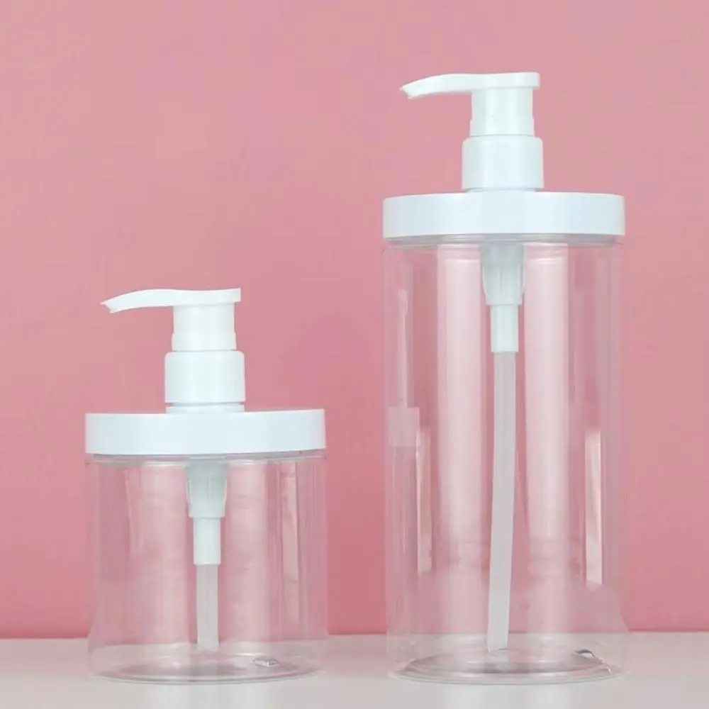 PET Empty Pump Dispenser Bottles Portable Wide Mouth Hand Soap Dispenser 480/500/1000ML Large Capacity Refillable Bottle Shampoo