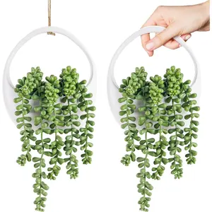 2 Packs  Hanging   with Strings Artificial  Indoor Outdoor for Boho Wall Decor