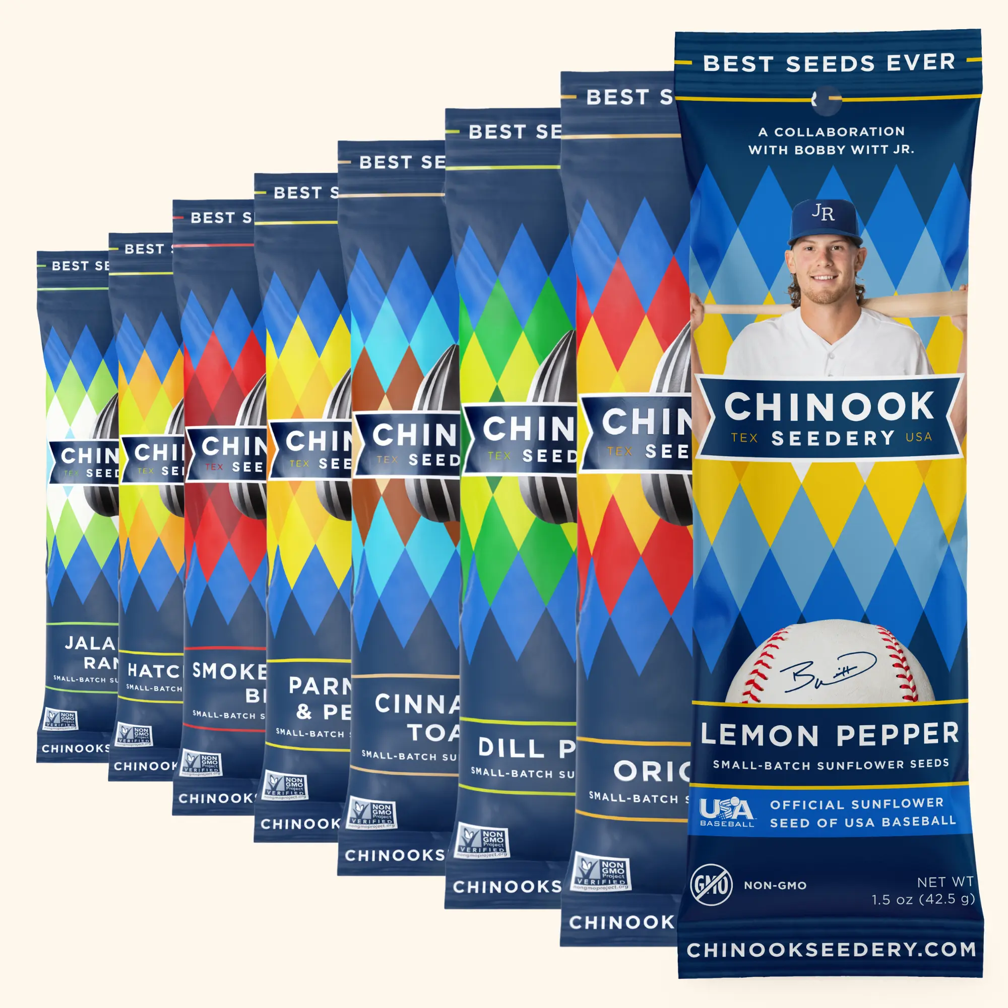 Chinook Seedery Lemon Flavor Sunflower Seed Sampler Variety Pack - 36 x 1.5oz Small Batch Snacks, Gluten-Free, Keto, Non-GMO Project Verified, Low-Sodium, High-Protein, Cupboard-Friendly