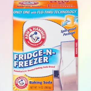 Arm & Hammer Baking Soda Fridge & Freezer Odor Absorber 14oz - Baking Soda Odor Absorber, 14oz, for Fridge Freezer, Natural, Long-Lasting