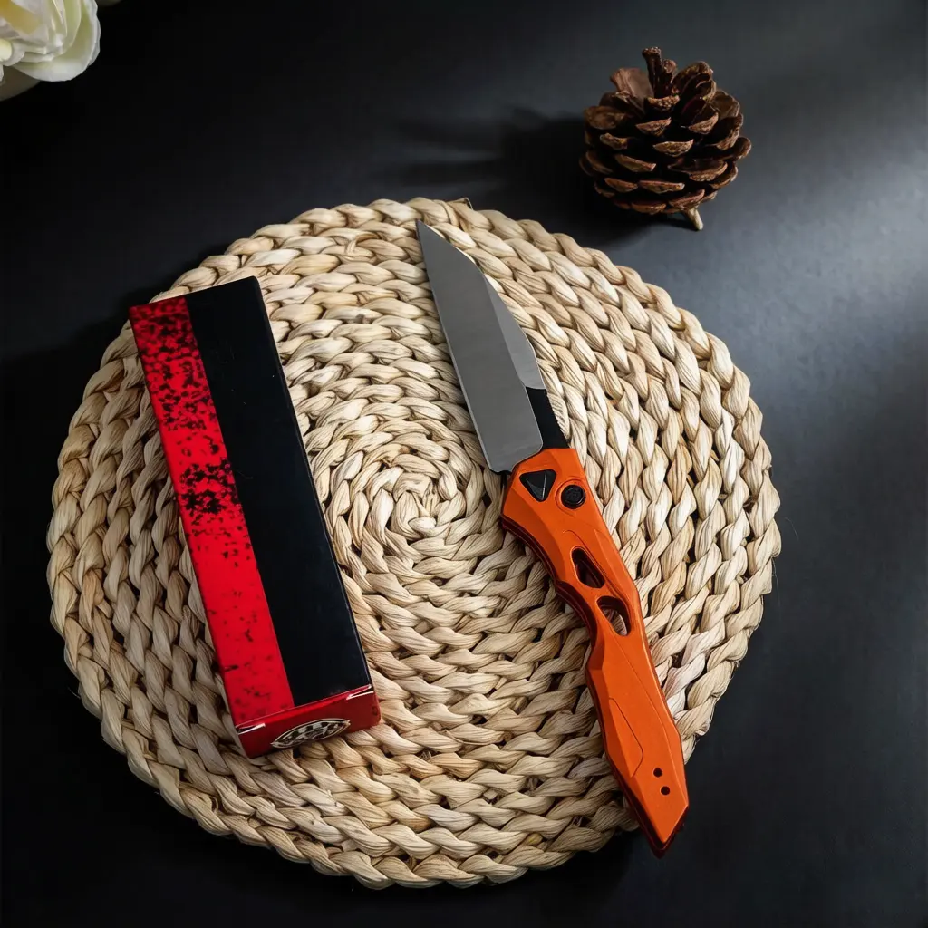 Orange Handle, White Blade