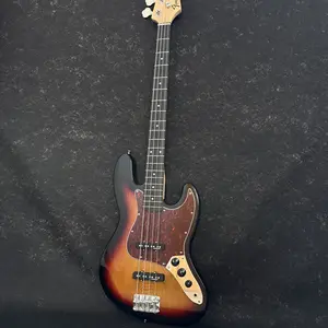 Sunset Color 4 Strings Bass Electric Guitar SS Pickups with Red Pickguards for Music Performance Guitar