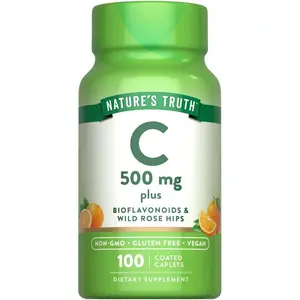 Vitamin C 500 mg with Bioflavonoids, Rose Hips