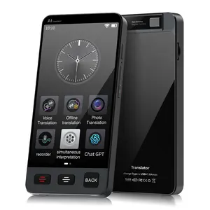 Offline Language AI Translator Device, 142 Languages Two Way Real-Time Voice Translation,ChatGPT Instant Translator, Recording&Photo AI Translation for Business Learning Travel