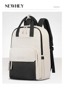 Laptop Backpack for Women 15.6 Inch Waterproof Laptop Compartment Work Travel Backpacks for Women Large Quilted College Bookbag with USB Charging Hole Anti-theft Casual Computer Bags for Teacher Nurse