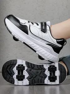 Spring Summer Roller Skates, Upgrade Four-Wheel Stability, Detachable Wheels, Outdoor Skateboarding, Anti-Slip Durable Sole