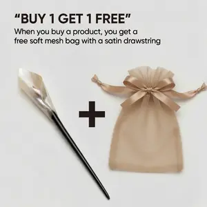 BUY 1 GET 1 FREE: Premium 100% Natural Horn Floral Hair Stick – Handcrafted Wellness & Aesthetic Styling Tool