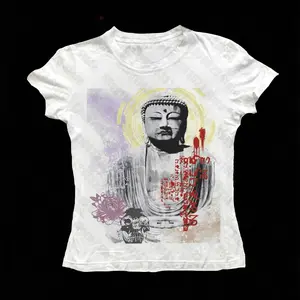 Baby Tees Punk Letter Printing Tees Tops Street Punk Women Clothing Grunge E-Girl Printing Slim Trashy Tees Tops Summer Y2k Style Gothic Punk Geometric pattern Women's Y2K Round Neck Short Sleeve Print T-shirt Rock Hip Hop Emo Girls