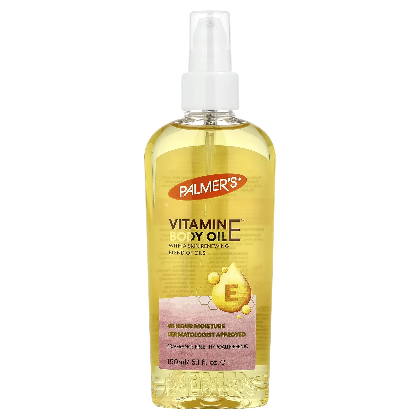 Palmer's Vitamin E™ Body Oil, Fragrance Free, 5.1 fl oz (150 ml)